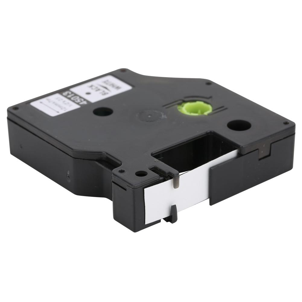 Laminated Label Tape Label Maker Color Tape Black On White 12mm for LM-160/280