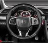 Car Steering Wheel Cover for Accord, CRV, XRV, Vezel, Spirior, and Crider - Carbon Fiber