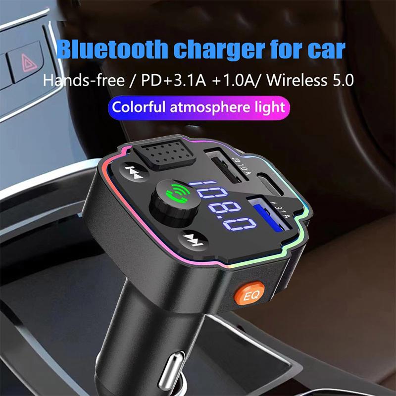 Автомобильный Mp3-плеер с двумя USB-разъемами, быстрое зарядное устройство, FM-приемник Bluetooth, Bluetooth-совместимый 5,0-Fm-передатчик, USB-флеш-накопитель, автомобильный комплект