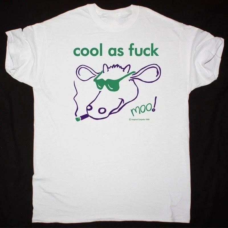 INSPIRAL CARPETS BAND COOL AS FXXK T SHIRT FULL Size