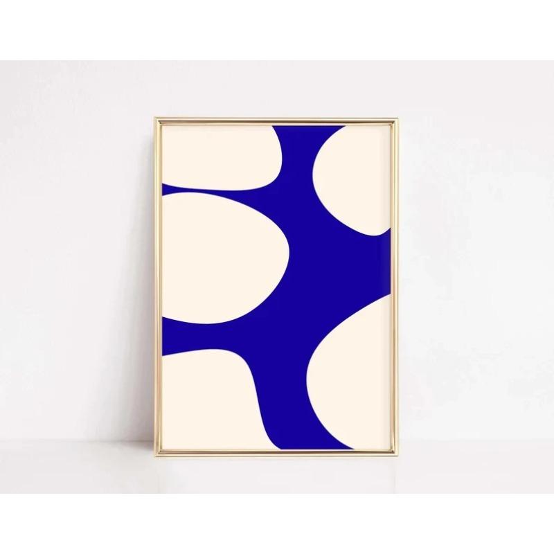 Colourful Red Green Blue Minimalist Abstract Modern Art Poster Unframed Canvas Print Wall Decor Perfect Gift for Bedroom Living Room Home Office
