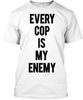Футболка унисекс «Каждый коп — мой враг»