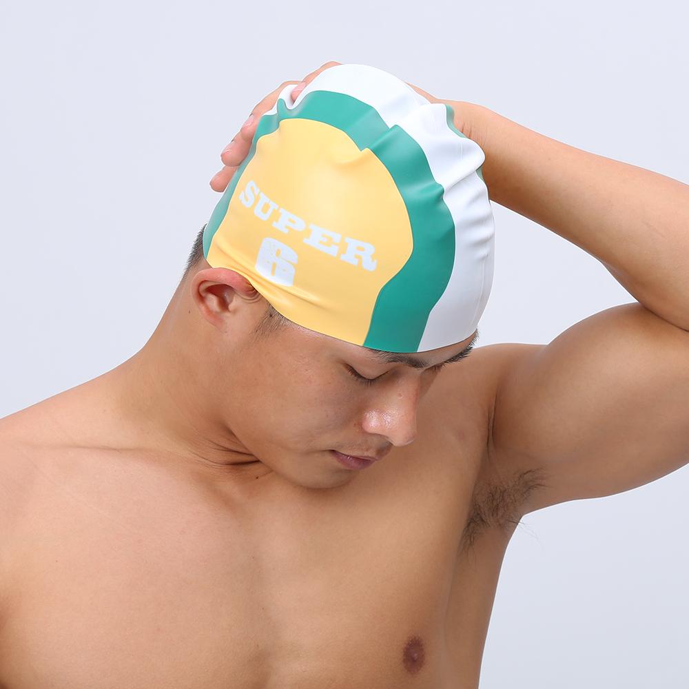 Летняя модная мужская шапочка для плавания, силиконовая модная шапочка для мальчиков, новинка 2016 года, синяя шапочка для купания, мужская профессиональная водонепроницаемая шапочка для взрослых, распродажа