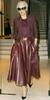 Women's Burgundy Skirt Long Genuine Lambskin Leather Stylish Flare Belted