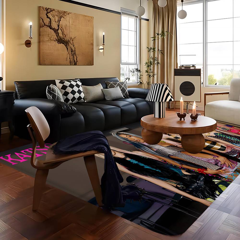 Kpop Band K-KatseyeS Room Mats Retro Multiple Choice Living Room Kitchen Rug Non-Slip Welcome Rug