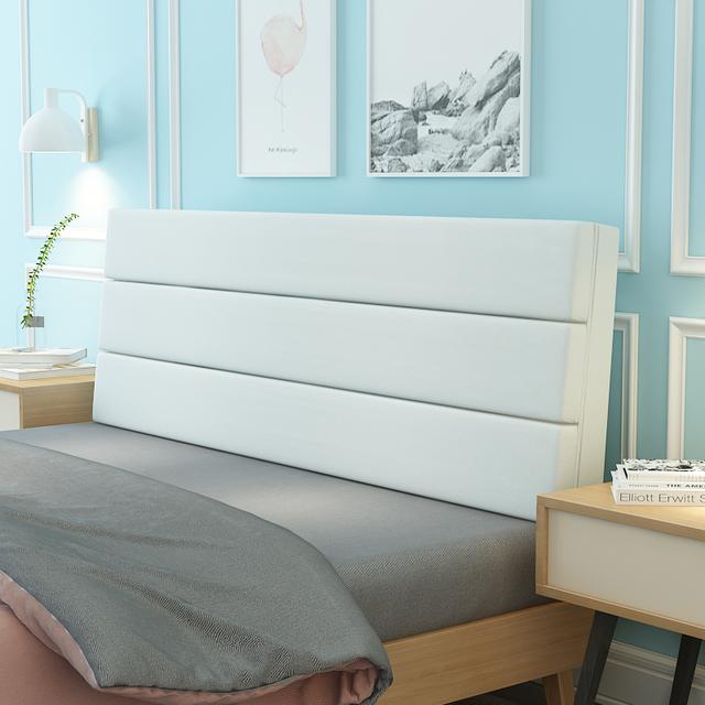 Современный однотонный мягкий чехол для изголовья кровати, подушка из губки с высоким отскоком, съемная моющаяся подушка для талии, чехол для изголовья кровати