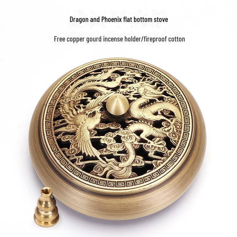 Латунная курильница с плоским дном Jinlian для домашнего и внутреннего использования