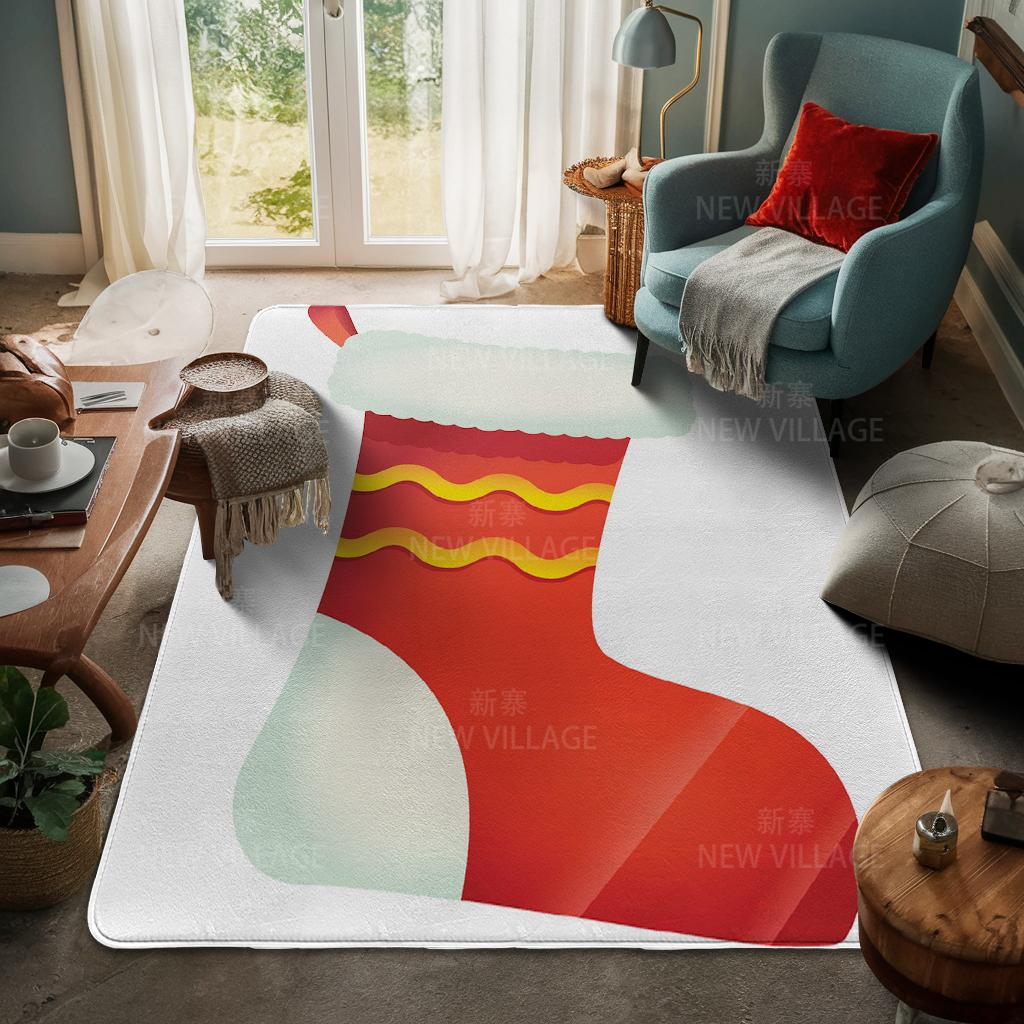 Ковер у входа в дом Домашний коврик у двери Гостиная Ванная Комната Ноги ванная комната Нескользящие коврики с водопоглощением для ванной Счастливого Рождества зима