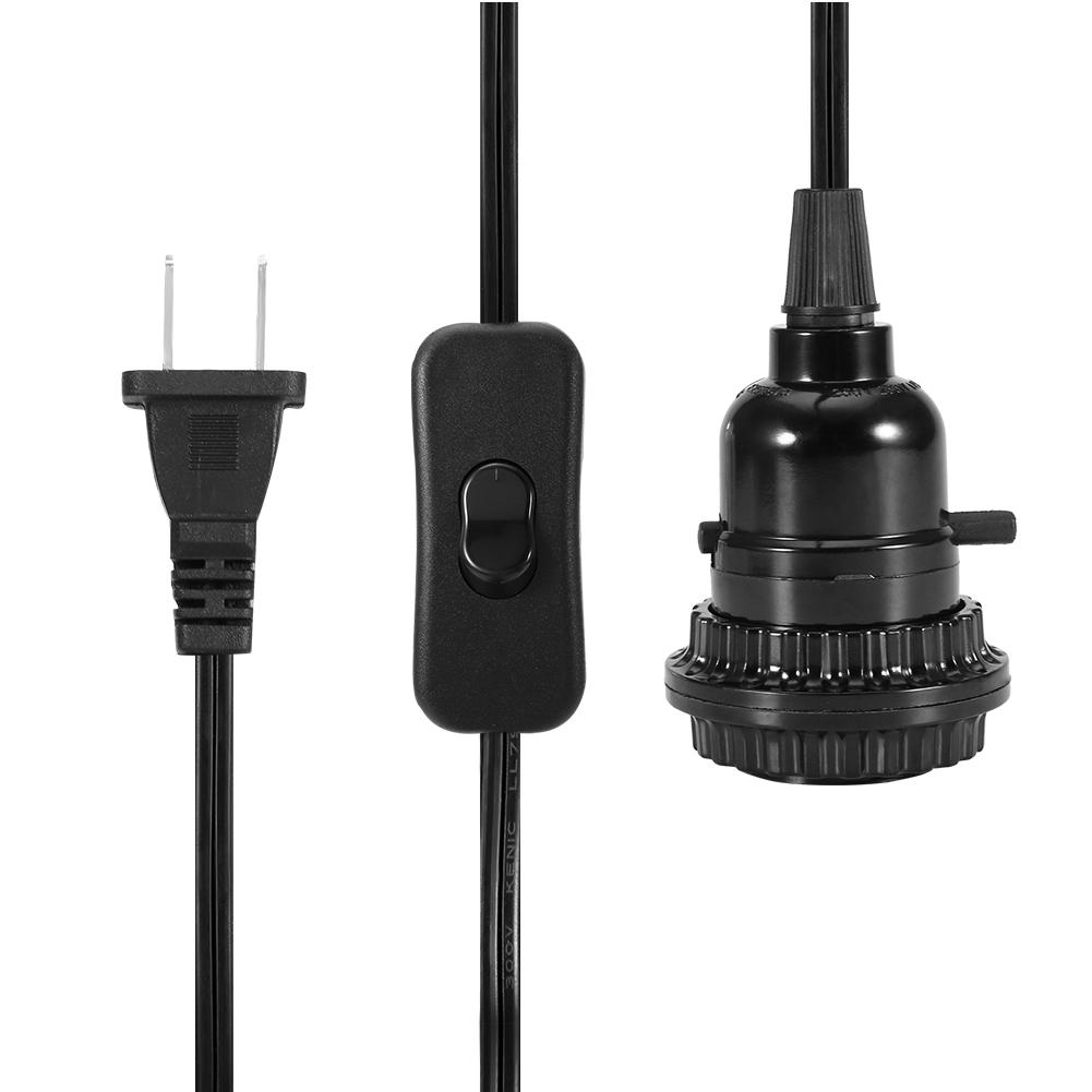 E27 E26 Держатель патрон для лампочки Патрон для светильника Шнур  (с металлической сетчатой крышкой)