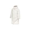 Li Ning Sports Lifestyle Series Off-Season Stock Pure Color Hooded Warm Long Down Jacket Women Outerwear AYMT116-1