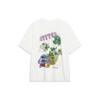 Li Ning X Disney Collaboration Vintage Wash T-Shirt With Architectural Letter Print Unisex T-Shirt Off-White AHST493-1