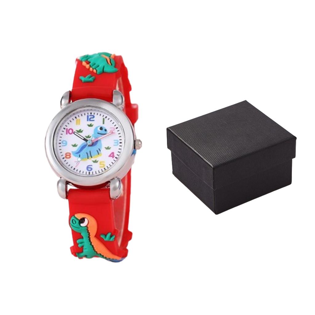 1 шт./2 шт. - Детские часы с ремешком с рисунком мультяшного динозавра, браслет для часов, подарочный набор, подходит для детских рождественских подарков