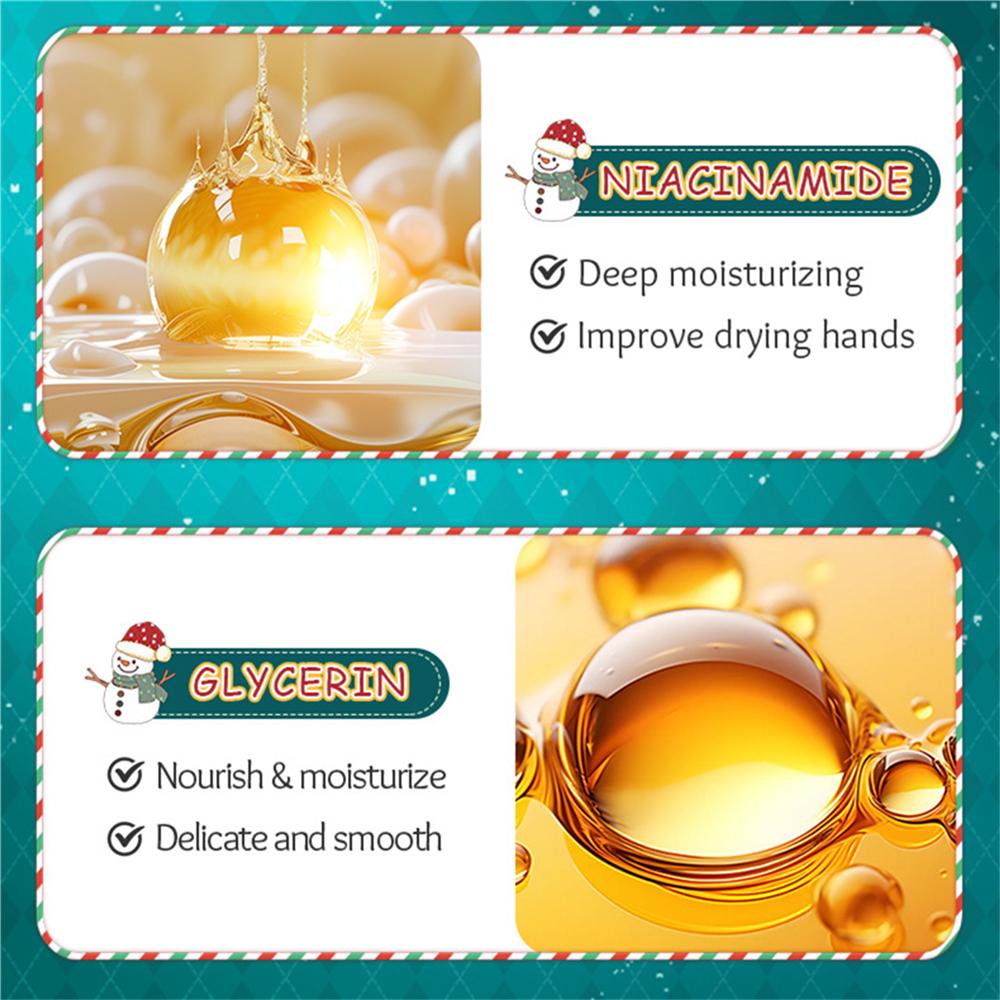 Рождественский подарочный набор кремов для рук, дорожный формат, увлажнение, смягчение, уход уровня СПА - 30 г/штука, подарок для женщин и мужчин