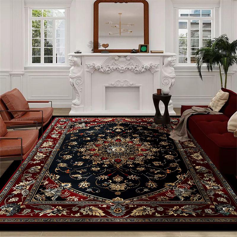 Роскошный персидский ковер большого размера для гостиной, ковры для зоны дивана в стиле ретро, 200x300 см, для спальни, гардеробной, нескользящие коврики, моющиеся