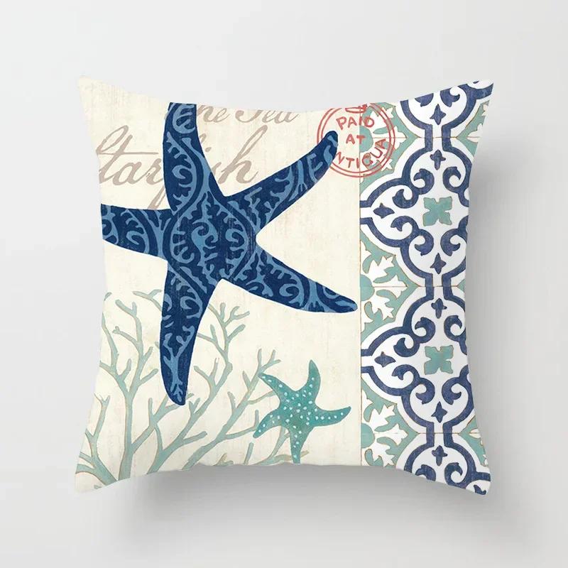 Sea Mermaid Throw Pillow Cover With Short Plush Print For Living Room Sofa Decoration Cushion Cover Pillow Covers Decorative