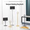 Gold Stainless Steel Table Card Holder for Weddings and Restaurants