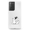 Etui do Samsung Galaxy S21 Ultra Karl Lagerfeld Choupette Fun Przezroczyste