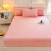 Thickened Warm Milk Velvet Bedsheet, Winter Single Bed Cover, Mattress Cover, Non Slip Bed -Single Bed Sheet