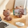 LINE FRIENDS Коричневая подставка для настольного телефона и планшета с персонажем
