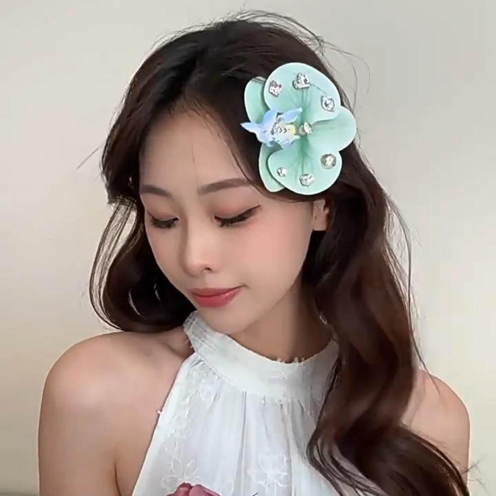 Butterfly Orchid Orchid Flower Hairpin Korean Style Duckbill Clip Elegant Bohemia Barrettes Bridal