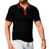 Summer New Men's Short Sleeve T-shirt Casual Lapel Half Zipper T-shirts Fashion Lightweight Breathable Male Tops