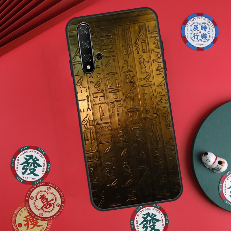 Египетские Иероглифы Символы Для Чехла Huawei Nova 5T 9 10 SE 7i 8i 11i 12i Y73 Y72 Y61 Y91 Y60 Y70 Y90 P20 P30 P40 Lite