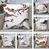 Japanese Pagoda Landscape Pillow Case Short Plush Double-sided Print Square Throw Pillow Covers Sofa Home Cushion Decor
