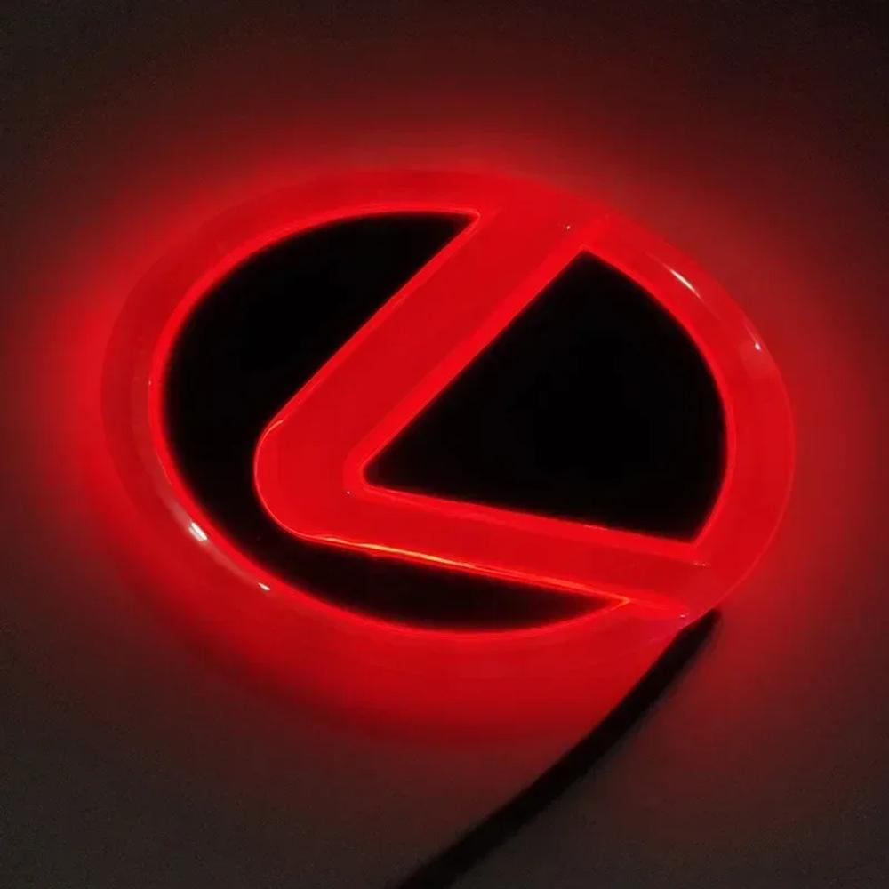 Interior Stickers Lexus Car Logo LED Light 4D Illuminated Grille Trunk Grille Trunk Logo Light GS300 ES300 ES240 DS350LS270 RX45