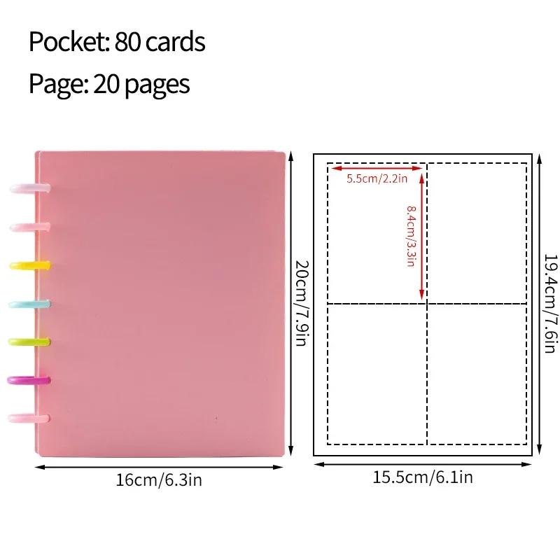 4/9Grids Kpop Photocard Binder Large Capacity Photo Album Idol Cards Storage Book Photo Protector Cover Binder With 20 Pages