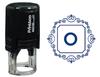 Printtoo Square Swirl Border Alphabet O Monogram Initial Self Inking Rubber Stamp Office
