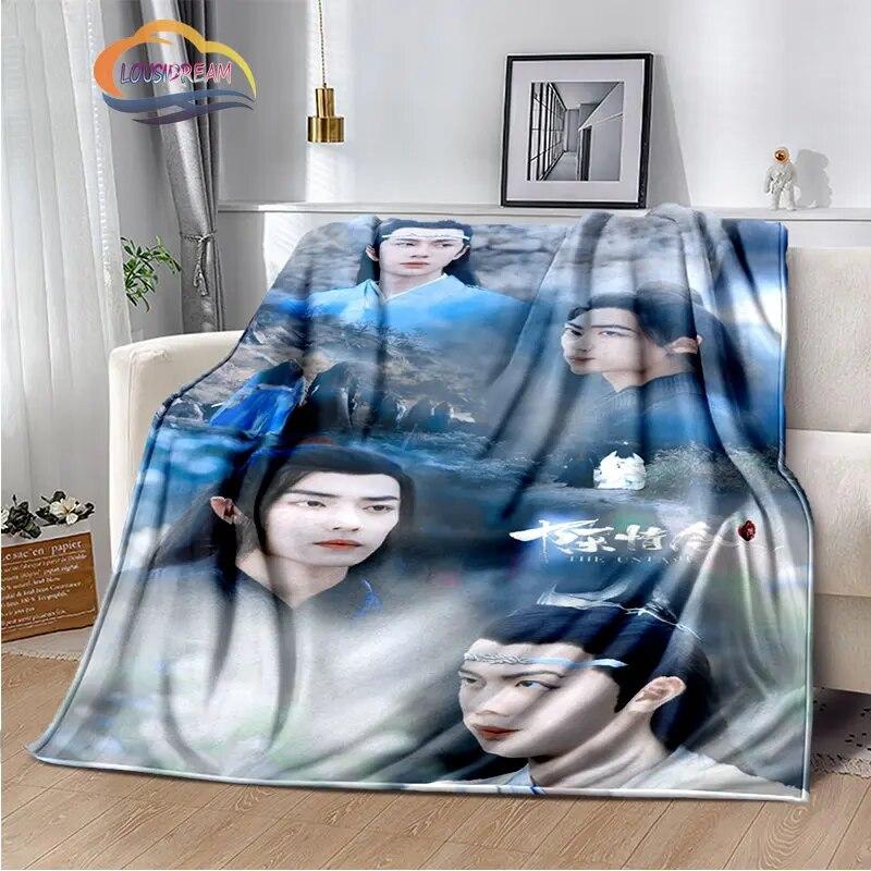 The Untamed Flannel Blankets Popular Tv Weiwuxian Blanket Portable Warm Blanket for Sofa Bed Soft Gifts Girls and Fans
