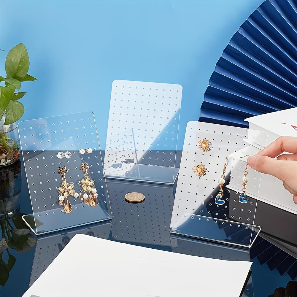 1 Pieces Acrylic Earrings Display Stand, Transparent Jewelry Display Stand, Suitable For Stud Earrings And Pendants