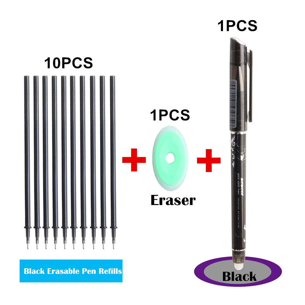 12 шт./лот, набор стираемых волшебных ручек, гелевая ручка с моющейся ручкой, школьные и офисные письменные принадлежности, студенческие рождественские подарки