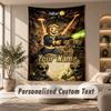 Tapestry Custom Name Text, Wall Hanging Tapestry Home Room DecorFallout Vault Boy
