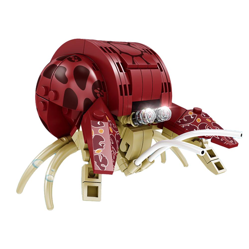 Marine Life Skin Shrimp Hermit Crab Mini Particle Building Blocks - Marine Toys, Children's Assembly Puzzle DIY Model Biology