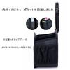 EXCEREY seat back pocket car storage foldable large capacity trash can drink holder in-car lychee pattern