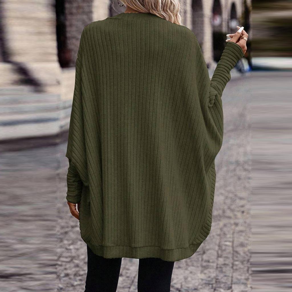 Women's Fashion Cardigan Solid Color Long Sleeve Cardigan Jacket