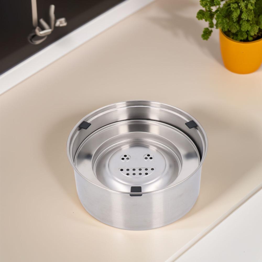 Food Safe Metal Stainless Steel Pet Bowl Anti Splash Anti Splash Pet Waterer Dog Feeding Station