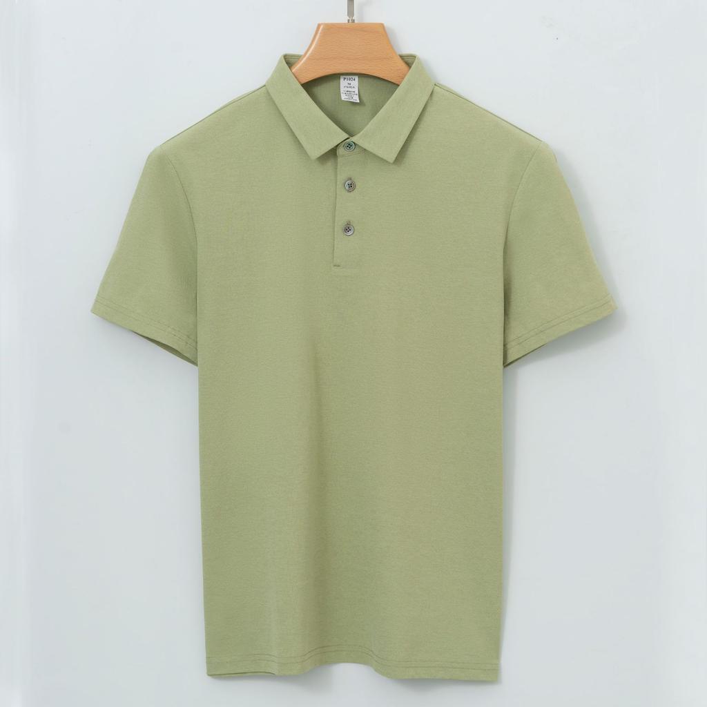 Спортивная рубашка поло с воротником-стойкой Футболка с короткими рукавами Мужская рубашка поло