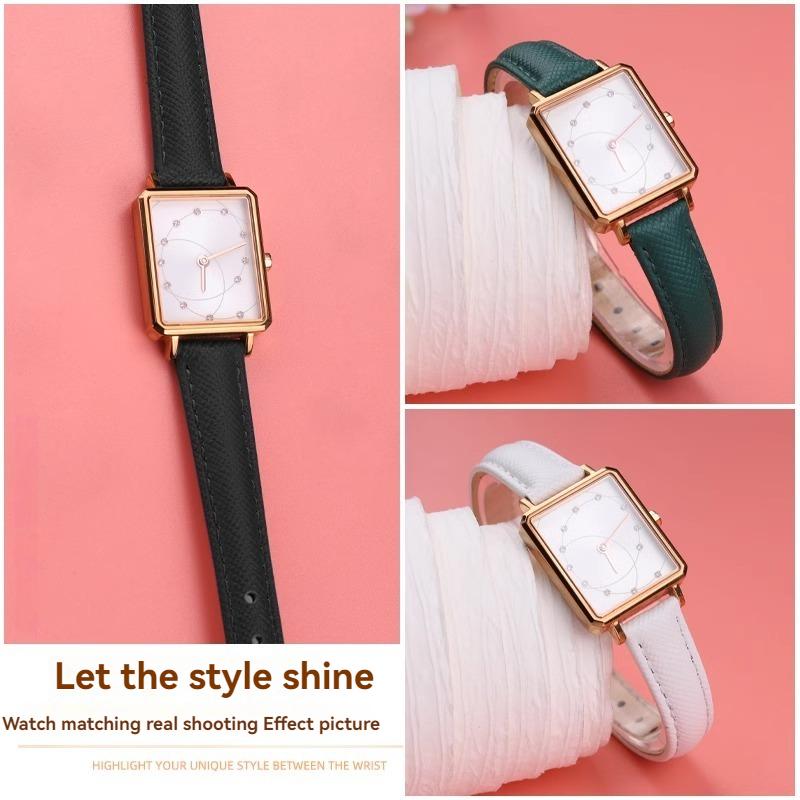 Женский ремешок из коровьей кожи для часов Fiyta DW Fossil Casio Longines, телячья кожа, 10 мм 12 мм 14 мм 16 мм 18 мм, браслет, Черный Зеленый Красный