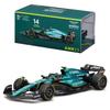 Bburago F1 2023 Model 1/43 Scale Signature Series Aston Martin AMR23 #14 Fernando Alonso Miniature Car Diecast Model 18-38091(#14)