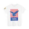 Freedom Patrol T-Shirt Bold Patriotic Eagle Design Unisex Heavy Cotton Tee