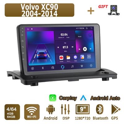 Android Carplay автомобильное радио для Volvo XC90 2004-2014 мультимедийный проигрыватель головное устройство стерео GPS навигация BT WIFI 4+64 ГБ
