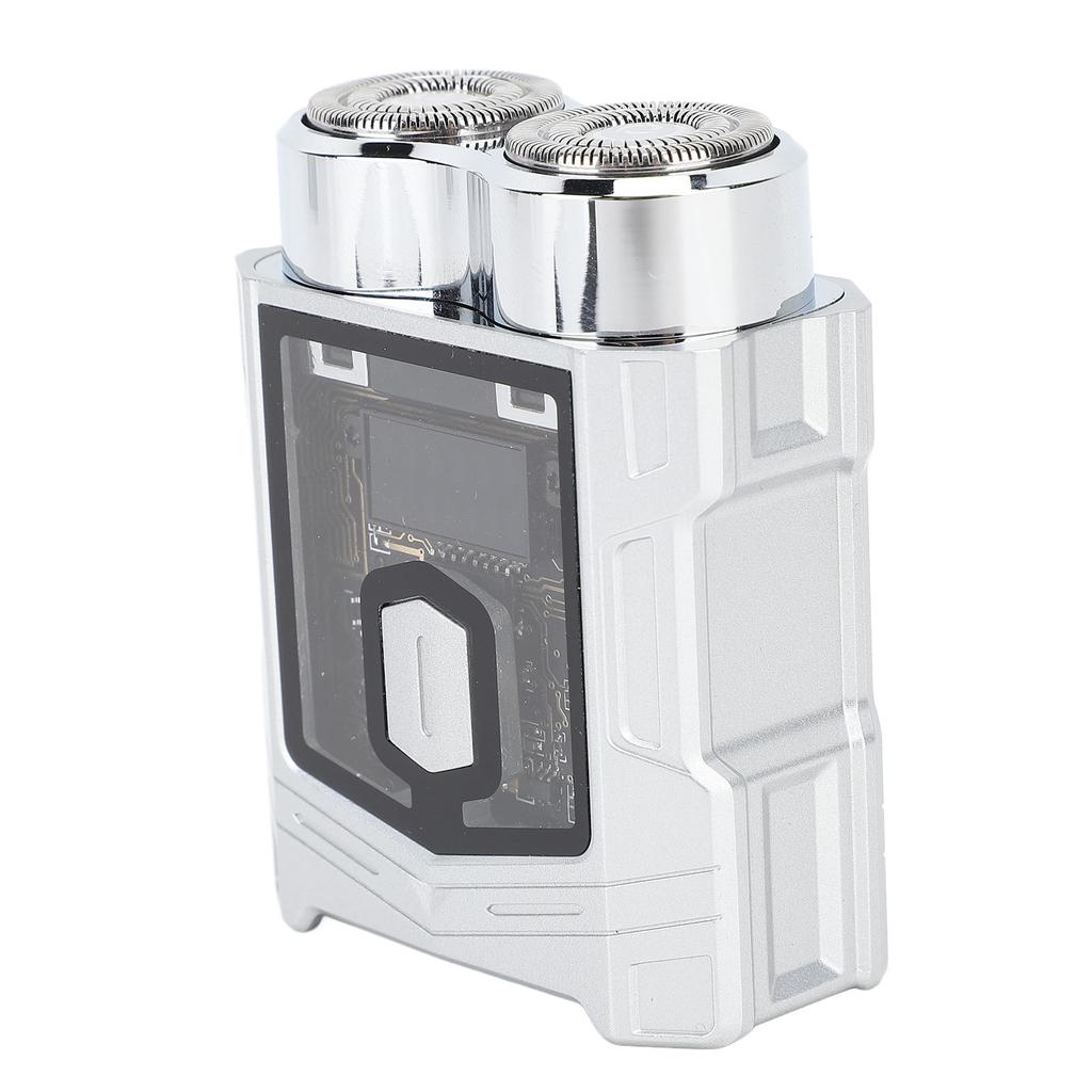 Mini Beard Trimmer IP7 Waterproof Wet and Dry Zinc Alloy LED Display Rechargeable Self Sharpening