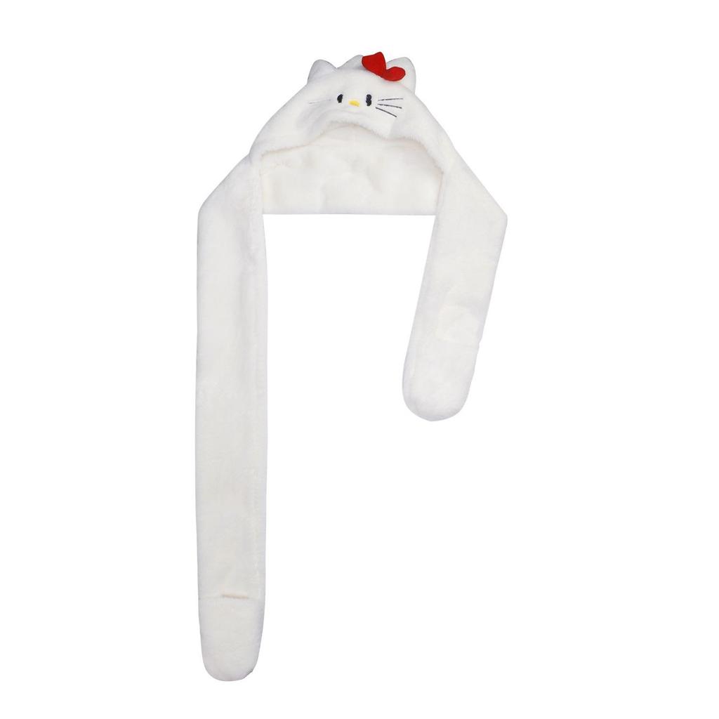 Discover Our Adorable Cat Plush Hat! Perfect for Autumn and Winter, This Versatile Ear-warmth Accessory Doubles As a Scarf.