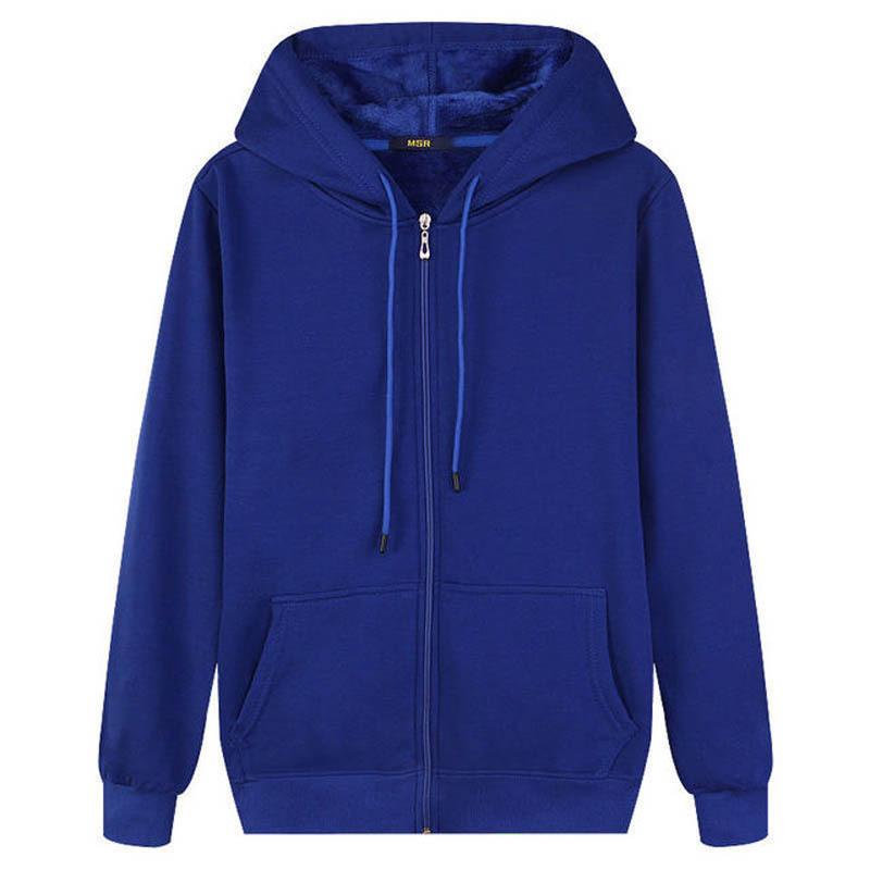 Autumn and Winter Men's Casual Fashion Sports Zipper Hoodies Plus Size