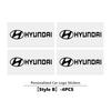For Hyundai Car Logo Emblem Rear Trunk Stickers Badge Accessories NLINE I30 I20 Venue Tucson Kona IX35 I40 IX20 Tiburon XX1