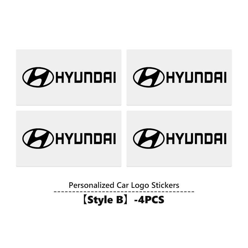 For Hyundai Car Logo Emblem Rear Trunk Stickers Badge Accessories NLINE I30 I20 Venue Tucson Kona IX35 I40 IX20 Tiburon XX1