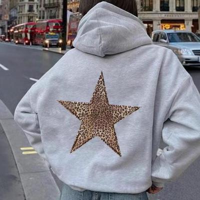 Толстовка с длинными рукавами и леопардовым принтом - Shein