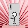 Чехол для телефона Samsung A56 A36 A26 A24 A16 A14 A12 A32 A50 A70 A22 A40 A34 A54 A42 A52 5G A06 Чехол Милый Спичка Мужчина Пара